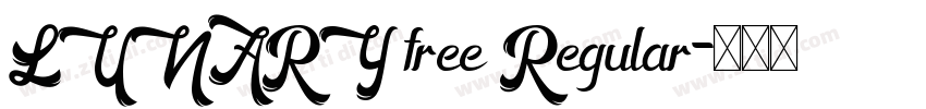 LUNARY free Regular字体转换